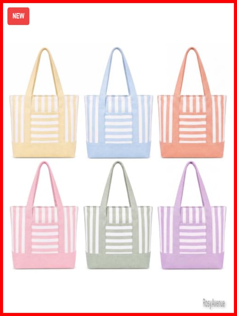 Canvas Tote Bags Set of 6 with Pocket 13x10x4.7 Mini DIY Craft